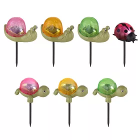   Globo Solar 333100-12 leszúrható napelemes kültéri lámpaszett, 12 db-os, csigák és teknősök