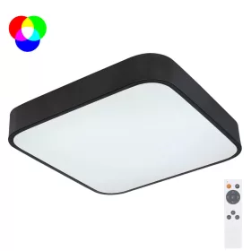 Globo LEANARA 41755-24B távirányítós mennyezetlámpa, 24W LED, 3000-6000K, 1000 lm + 4W RGB LED