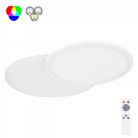   Globo SAMU 48124D2 távirányítós mennyezetlámpa, 30W LED, 2700-6500K, 2000 lm + 6W RGB LED