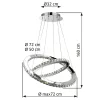 Globo Marilyn 67032-60 kristály függeszték, 60x1W LED