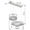 Globo MUCKY 67162-80 távirányítós függeszték K5 kristály dekorral, 80W LED, 2700-6000K, 563-4405 lm
