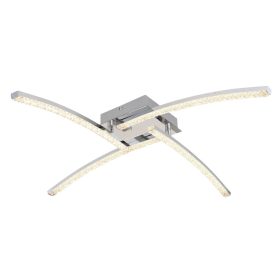   Globo JULES 67169-24IP mennyezetlámpa kristály dekorral, 24W LED, 2700-4000-6000K, 1500 lm