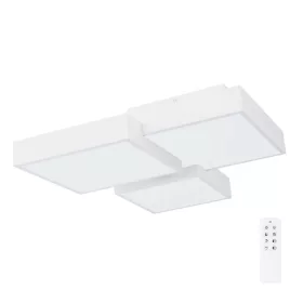   Globo SQUARES 67226FSH távirányítós, smart mennyezeti lámpa, 60W LED, 3000-4500-6000K, 100-1500 lm