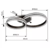 Globo GROUNI 67314-50 távirányítós mennyezeti lámpa akril kristállyal, 50W LED, 2700-6000K, 442-2600 lm