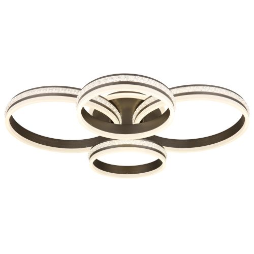 Globo GROUNI 67314-90 távirányítós mennyezeti lámpa akril kristállyal, 90W LED, 2700-6000K, 627-4225 lm