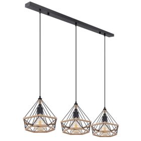   Globo ULLEU 69029-3H2 függeszték kenderkötéllel, 3x40W E27