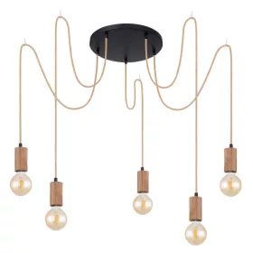   Globo FRIDA 69069-5H függeszték kenderkötéllel, 5x60W E27