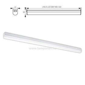   Kanlux Linus LED 8W-NW LED-es bútorvilágító lámpa, 8W LED