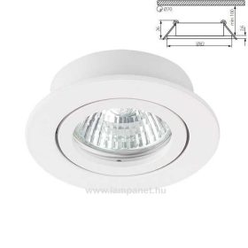   Kanlux Dalla CT-DTO50-W beépíthető, billenthető spotlámpa, MR16