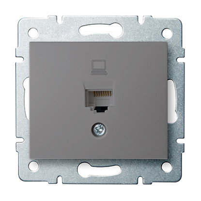 MOWION DOMO 01-1400-141-GR, adatcsatlakozó aljzat (RJ45 Cat 6 Jack)