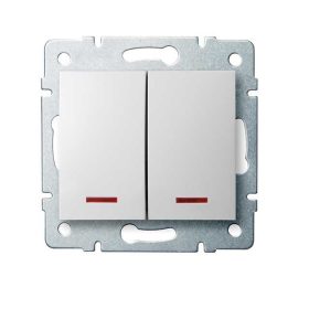   MOWION LOGI 02-1023-102-FEH, jelzőfényes dupla nyomókapcsoló