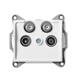   MOWION LOGI 02-1590-002-FEH, antenna csatlakozó TV/R/SAT/SAT aljzat, végzáró