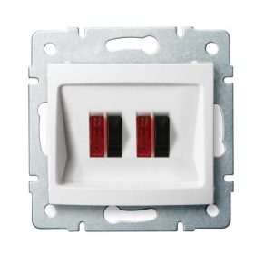   MOWION LOGI 02-1820-002-FEH, dupla hangszóró csatlakozó aljzat (4 kivezetéssel)