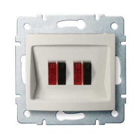   MOWION LOGI 02-1820-003-KR, dupla hangszóró csatlakozó aljzat (4 kivezetéssel)