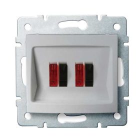   MOWION LOGI 02-1820-043-EZ, dupla hangszóró csatlakozó aljzat (4 kivezetéssel)