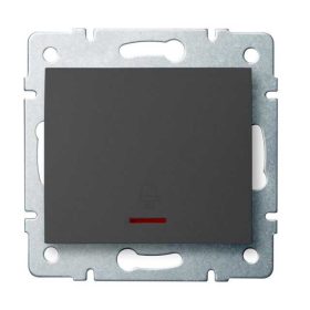   MOWION LOGI 02-1080-141-GR, jelzőfényes csengő nyomókapcsoló