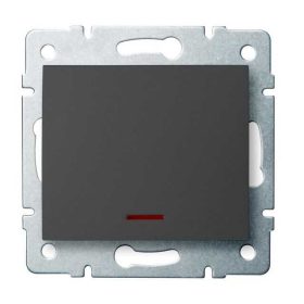   MOWION LOGI 02-1110-141-GR, jelzőfényes egypólusú kapcsoló