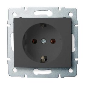   MOWION LOGI 02-1220-141-GR, Schuko földelt dugalj, tűzbiztos műanyag