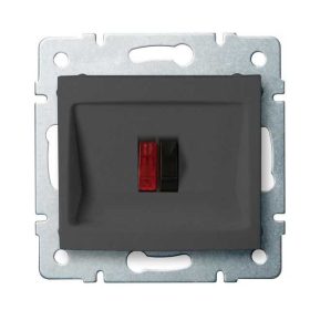   MOWION LOGI 02-1450-041-GR, hangszóró csatlakozó aljzat (2 kivezetéssel)