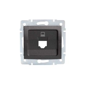   MOWION LOGI 02-1399-041-GR, csatlakozó aljzat burkolat (RJ45 Jack), aljzat nélkül