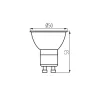 Kanlux XLED GU10 4,9W-WW fényforrás, 3000K, 500 lm, 100°