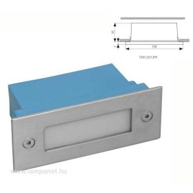   Kanlux Taxi LED12PR WW süllyesztett lépcsővilágító lámpa, 1,5W LED