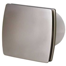   Kanlux Cyklon EOL 100 F10T-INOX zárt előlapos elszívó ventilátor időkapcsolóval, 19W, 100m³/h