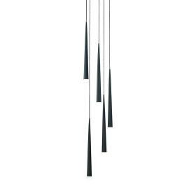 Luxera Ebony 48004 függeszték, 5x33W G9