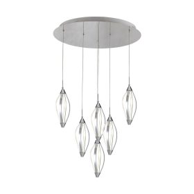 Luxera Sakura 61305 LED függeszték, 6x13,2W, 3000K