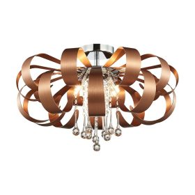 Luxera Ribbon Crystal 64374 mennyezeti lámpa, 6x33W G9