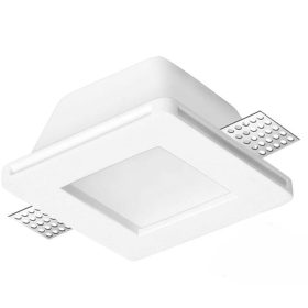   Nova Luce Tobia 9879102 gipsz álmennyezeti spotlámpa, 1x10W GU10 LED