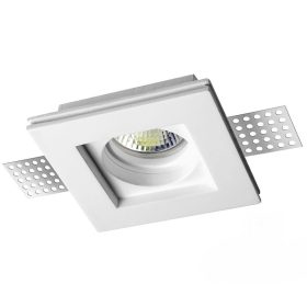   Nova Luce Tobia 9879107 gipsz álmennyezeti spotlámpa, 1x10W GU10 LED
