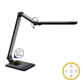   Prezent AKAN 31212 érintőkapcsolós íróasztali lámpa USB csatlakozóval, 10W LED, 3000-6300K, 500 lm