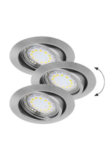 Rábalux Lite 1166 beépíthető billenthető spotlámpa szett, 3x3W GU10 LED