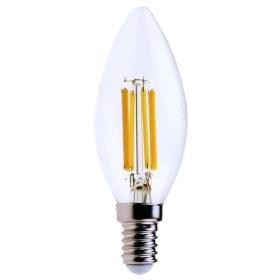   Rábalux 1298 filament LED E14 C37 gyertya fényforrás, 6W, 3000K, 800 lm