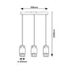 Rábalux Dimitri 3126 függeszték, 3x40W E27