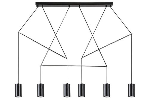Rábalux ASLAUG 72018 függeszték, 6xGU10
