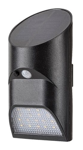 Rábalux Sepik 77013 napelemes, mozgásérzékelős kültéri falilámpa, 3,6W LED, 4000K, 150 lm, IP44