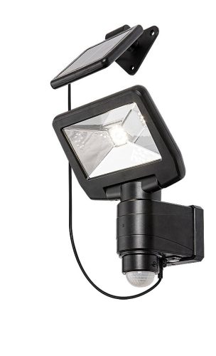 Rábalux Dojran 77021 napelemes, mozgásérzékelős kültéri reflektor, 5W LED, 4000K, 500 lm, IP44