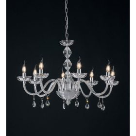 FAN Europe Riflesso/8 Cromo kristály csillár, 8x40W E14