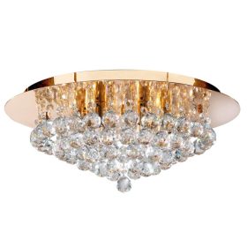   Searchlight Hanna 3406-6GO kristály mennyezeti lámpa, 6x40W