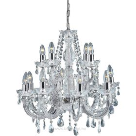 Searchlight Marie Therese 399-12 kristály csillár, 12x60W