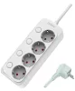 Ultratech EK43P 4-es elosztó kapcsolókkal, gyermekvédelemmel, 3m, 3x1,5mm2, 3680W