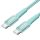 Ultratech P01 adat- és töltőkábel USB-C/USB-C, 1m, türkiz