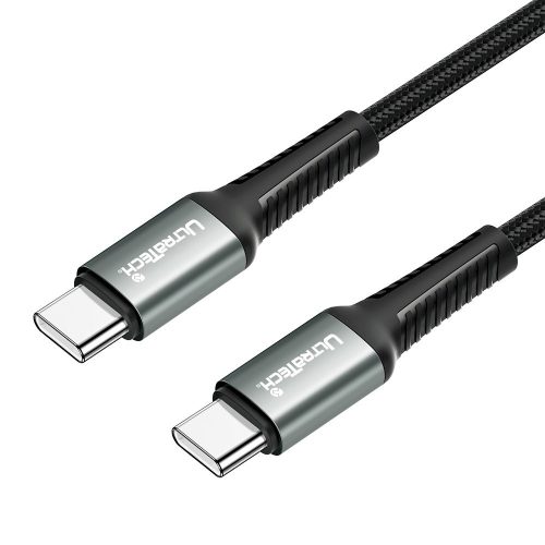 Ultratech P03 adat- és töltőkábel USB-C/USB-C, 1m, fekete