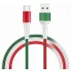Ultratech P07 adat- és töltőkábel USB-A/USB-C, 1m, nemzeti színű