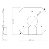 Videx LED modul mennyezetlámpához, 20W, 3000K-4000K-6500K, 2700 lm