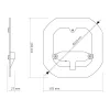 Videx LED modul mennyezetlámpához, 32W, 3000K-4000K-6500K, 4320 lm